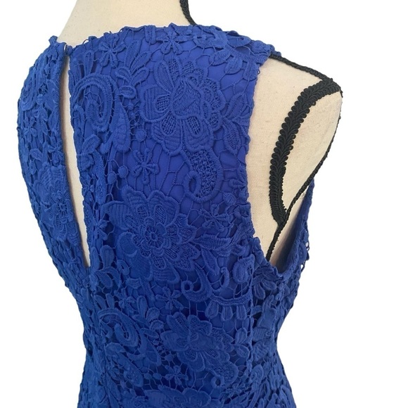 J. Crew Lace Sleeveless Floral Midi Dress Size 10 Cocktail Party Office - Picture 5 of 15